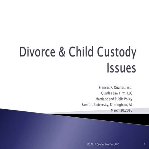 Divorce & Child Custody Issues