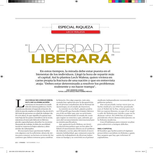 11. Noviembre LECH WALESA