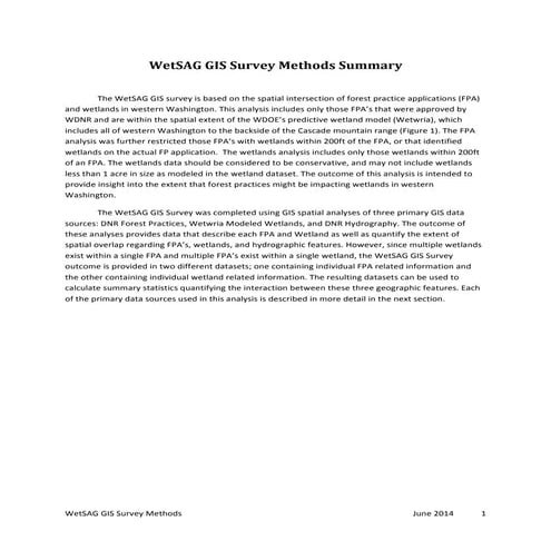 Methodologies of Wetland Mapping using RS | PPTX