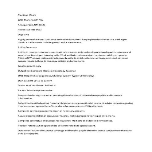 RT Resume | DOCX