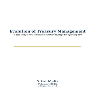 Evolution of Treasury Management