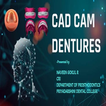 Cadcam in Dentistry | PPTX
