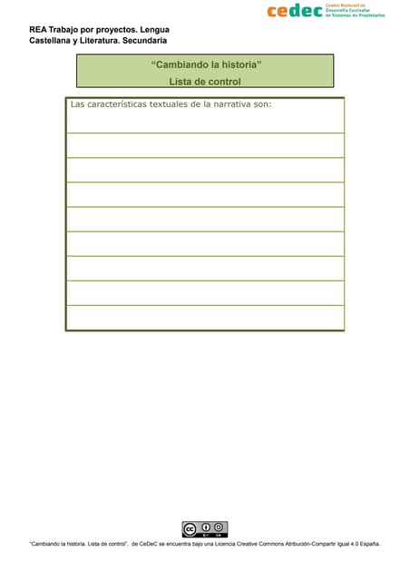 Cambiando la historia (Lista de con...