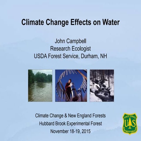 Climate Change Effects on Water