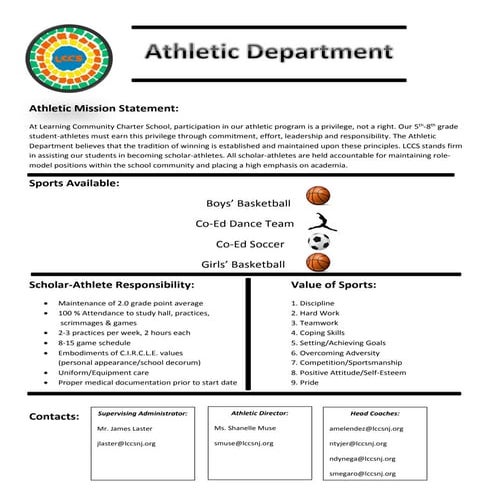 Athletics Handout PDF | PDF