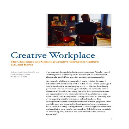 Creative Workplace Culture