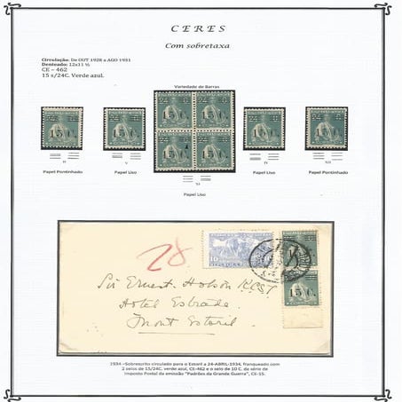 2 - Ceres com sobretaxa, variedade de barras e cliché