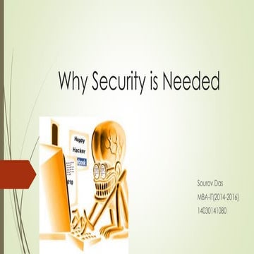 why security is needed