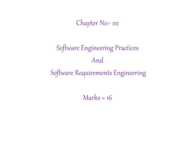 software engineering 2 Chapter notes of software engineering in detail to stu...