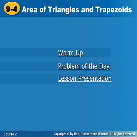 Area of Circles Powerpoint