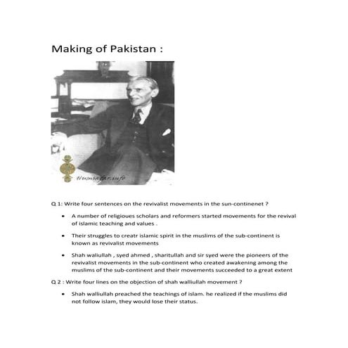 2 chapter  ( Making of pakistan )