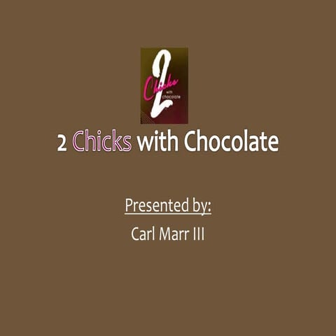 2 Chicks with Chocolate - Social Media Strategy
