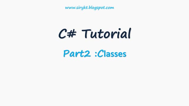 2classes in c# | PPT
