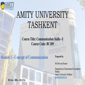 Communication Process and 7 C's of Communication and Concept of ...