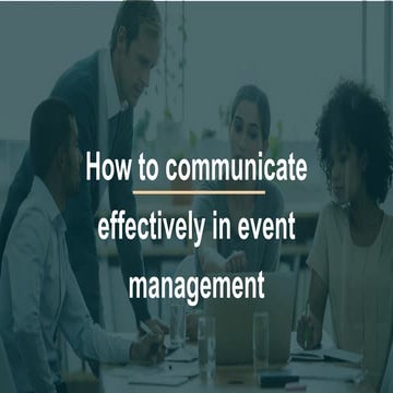 Events Management Protocols and processes | PPTX