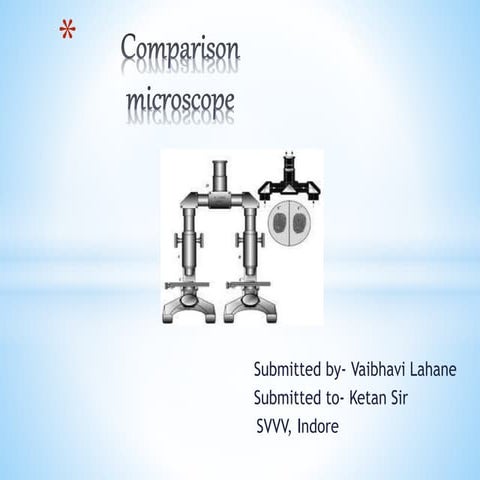 Comparison microscope