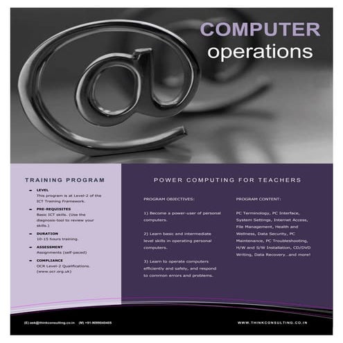 Computer Operations Brochure
