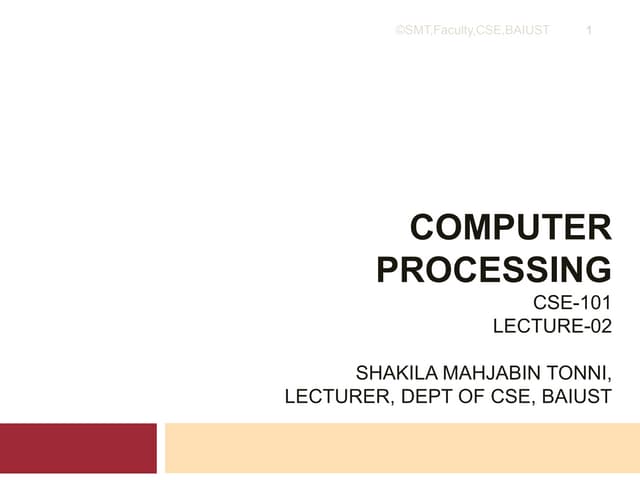 Computer processing