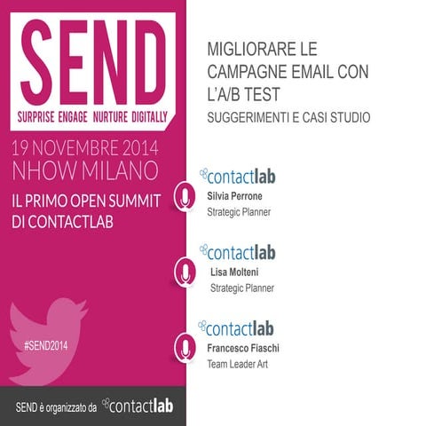 SEND | Migliorare le campagne email con l’A/B test. Suggerimenti e casi studio. 