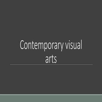 2contemporary visual arts