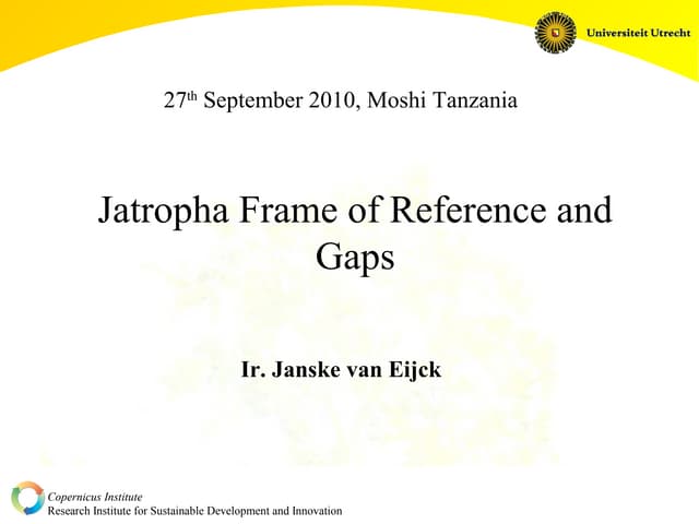 27 september 2010- 2 copernicus institute