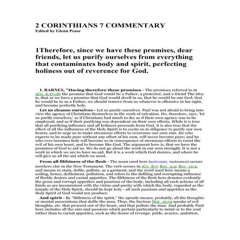 2 Corinthians 7 Commentary Pdf