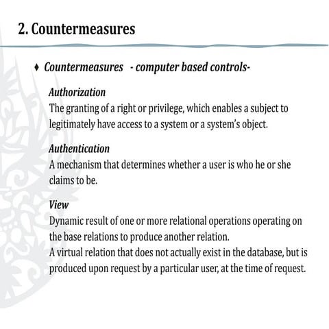2 countermeasures