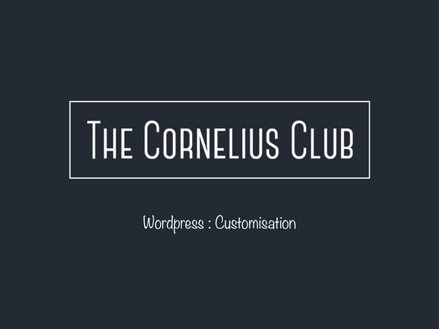 Wordpress #2 : customisation
