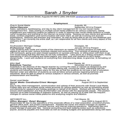 Resume 2015 General