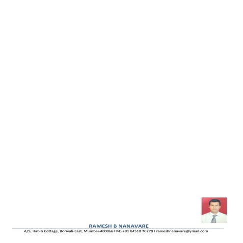 Ramesh Nanavare - Resume