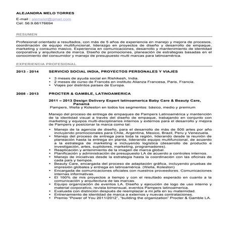 CV AlejandraMelo