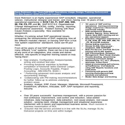Resume Updated June 2015