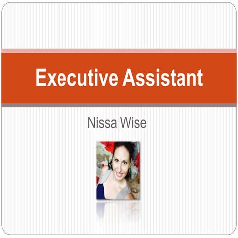 Executive Assistant Presentation