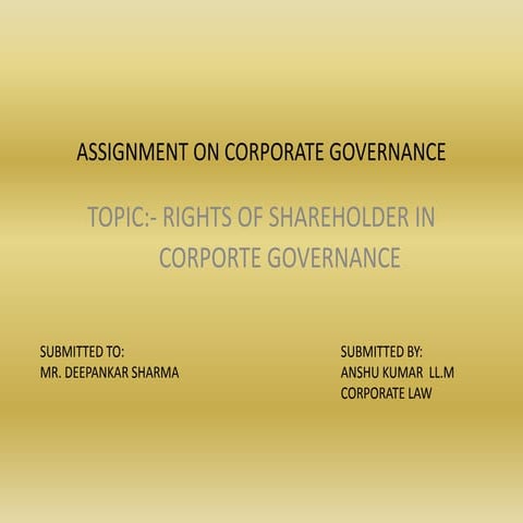 ppt right of share holders