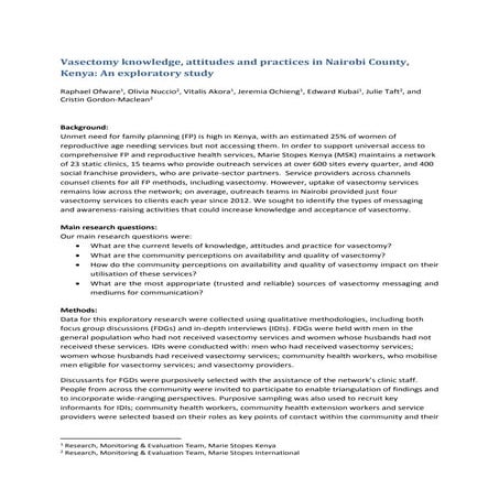 A Study to Assess the Knowledge and Attitudes Regarding No Scalpel ...