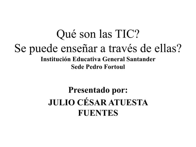 2 da jornada   que son las tic