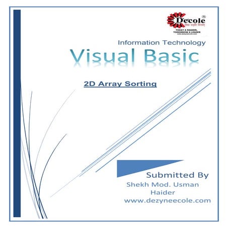 Shikh Mohammad Usman Haidar , BCA Third Year