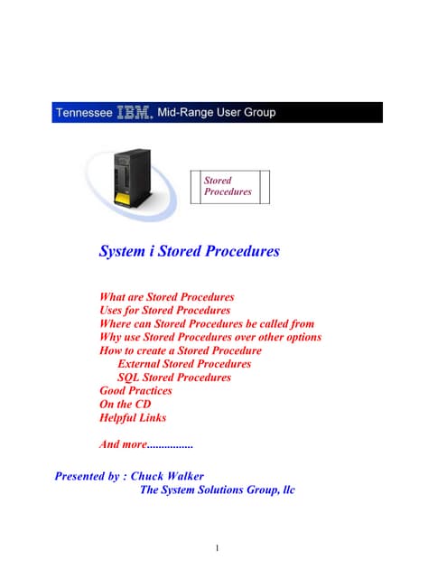 5. stored procedure and functions | PPT