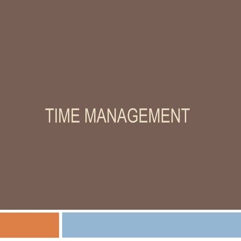 Time Management