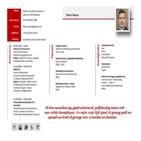 cv robin nipius 01092015 | PDF