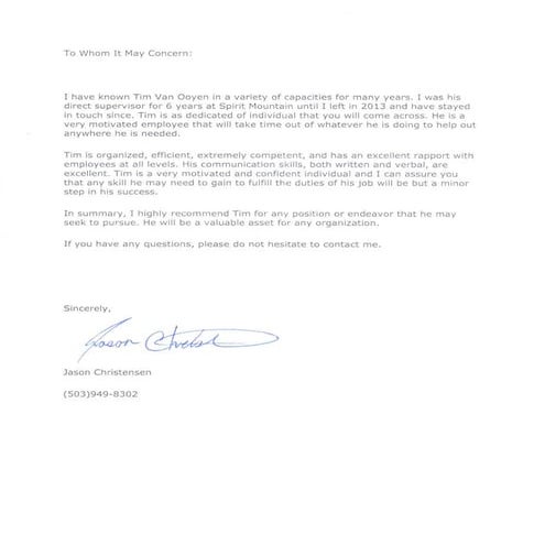 Tim_V_Letter of Rec | PDF