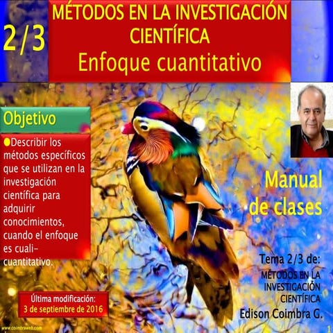 2de3.Metodos en la investigación cientíica. Enfoque cuantitativo