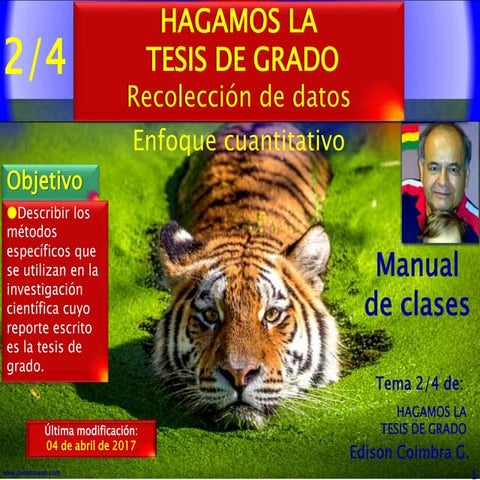 2de4_Hagamos la tesis. Recolección de datos