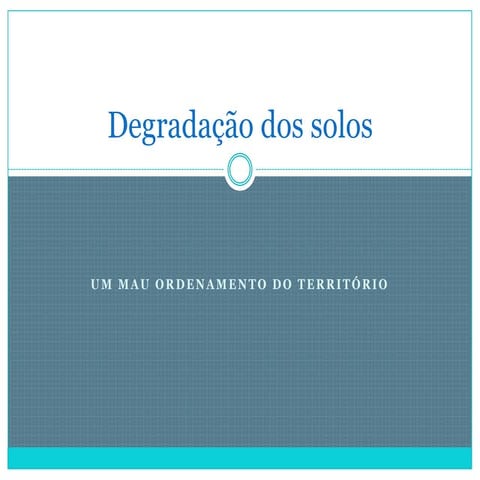 2 degradação dos solos