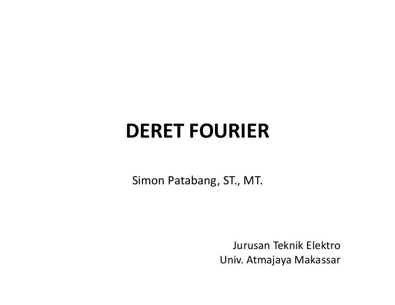 2 Deret Fourier