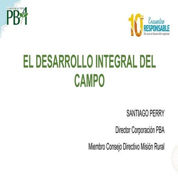 Dearrollo del campo - Santiago Perry