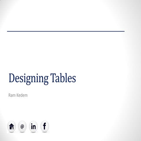 2 designing tables