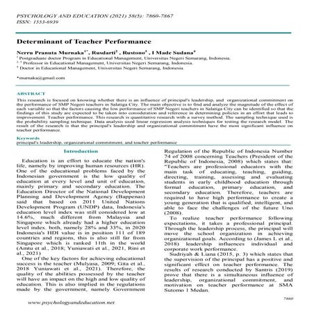 The Role of Discipline in Improving Performance | PDF