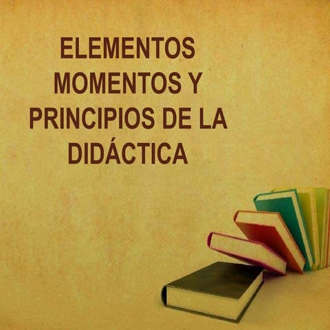elementos momentos y principios de la didactica