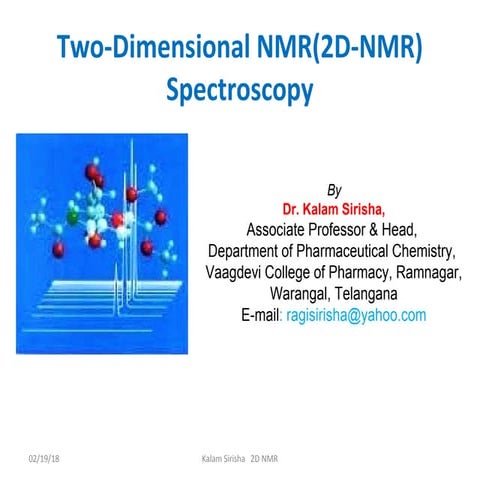 2D NMR & PROBLEMS BASED ON IT